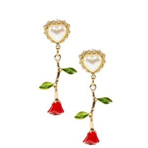 Dolls Kill Rose Earrings